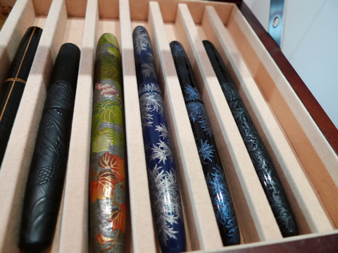New chinkin patterns on Nakaya clipless cigars