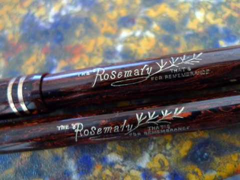 Rosemary imprint, tight shot