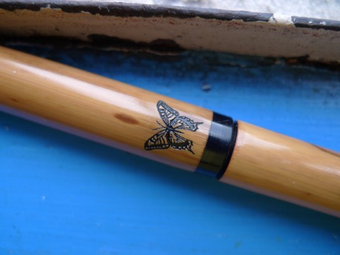 Akashiya bamboo brush pen (butterfly)