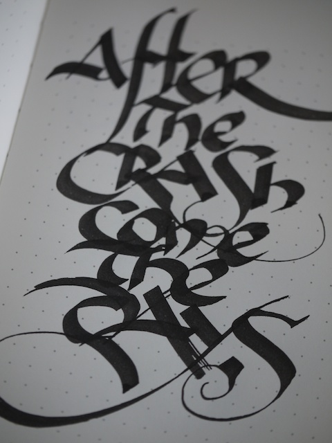 After the crash come the days After the crash come the days