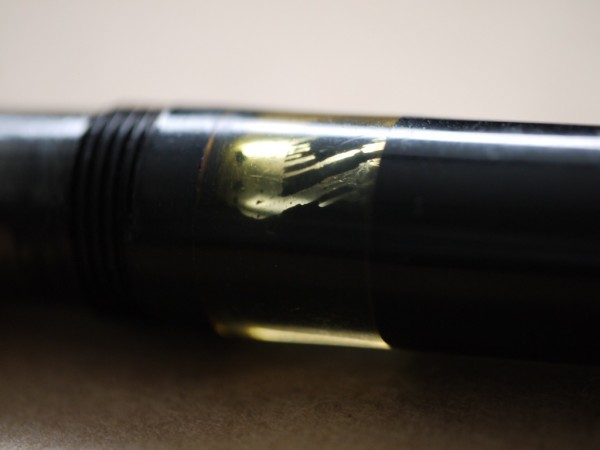 The ink chamber, filled with Platinum Carbon Black