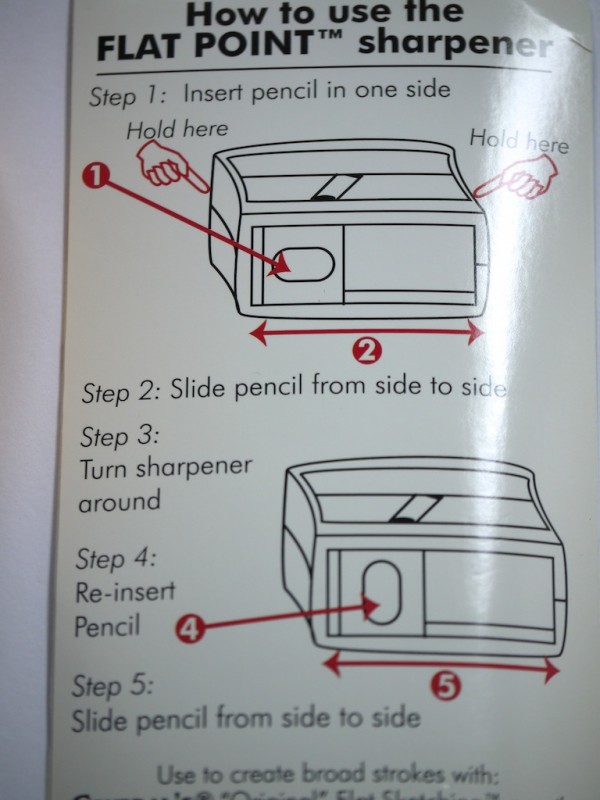 How to use the Flat Pointâ„¢ sharpener